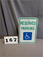 Reserved Parking Handicap, New Metal Sign