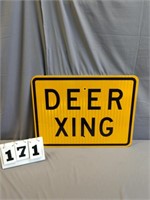 Deer Xing New Aluminum Sign