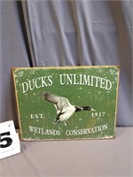 Ducks Unlimited New Metal Advertising Sign