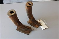Horn Candle Holders