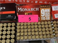 BOX OF MONARCH 9MM LUGER BULLETS