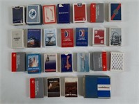 25pc 1940's-1990's Playing Card Lot