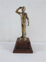 Vtg Blank Esso Service Award Trophy Statue