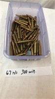 Lot of 67 Rounds Of 300 Winchester Ammo