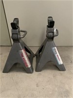 (2) Pittsburgh 12 Ton Heavy Duty Jack Stands