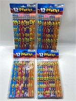 *4PCS LOT*12PACK EMOJI PENCILS