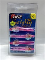 4PACK P-LINE GLOW GEISHA SQUID UN ENHANCED