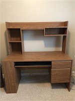 Vintage Sauder Computer Desk with Hutch