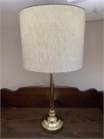 Vintage Brass Plated Table Lamp w/ Shade