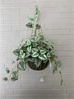 Faux Silk Hanging Plant in Basket