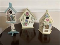 Collection of Vintage Decorative Bird Houses