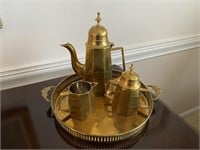 Vintage Brass Coffee Service Set