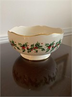 Lenox Holly Berries Ceramic Bowl