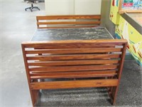 Pine Booth Table w/2 Benches