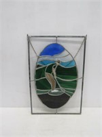 Stained Glass Panel w/Golfer
