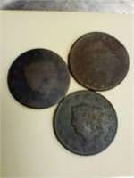 Three large pennies