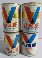 Unopened Vintage Valvoline 1 Qt. Oil Cans. Bid on