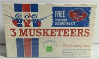 Empty Vintage 3 Musketeers Candy Box 
11x7”