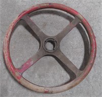 Vtg Wooden Steering Wheel, 17"diameter