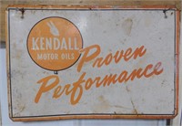 Kendall Motor Oils Metal Advertising Sign, 15"W x