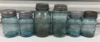 Vtg Blue Ball Perfect Mason Jars. Bidding on one