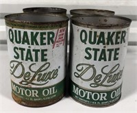Quaker State Deluxe 1qt Oil Cans, Bidding on one