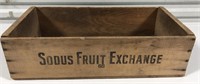 Sodus Fruit Exchange Crate, Measures 21.75in x