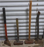 Sledge Hammers and Axe. Bidding on one times the