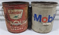 Mobil and Sinclair Buckets. Bidding on one times