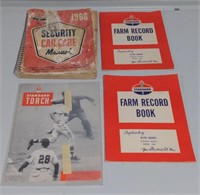 Standard Oil Book Lot w/ Farm Record Book,