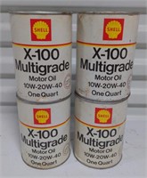 Can of Shell X-100 Multigrade Motor Oil *bidder