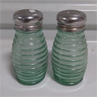 Colored Glass Salt & Pepper Shakers