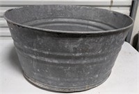 Galvanized Tub w/ Handles. Measures 24in in