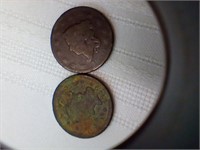 Two large pennies