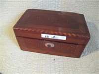CIRCA 1870S DETAILED LETTER BOX WITH KEY