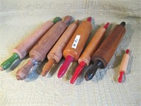 LOT OF 7, VINTAGE ROLLING PINS
