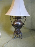 LAMP SILVER PLATE URN, WORKING 30H