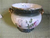 LARGE HAND PAINTED JARDINIERE CLEAN W11 H9