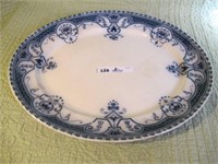 LARGE FLO BLUE PLATTER OVAL 18W BRISTOL LABEL