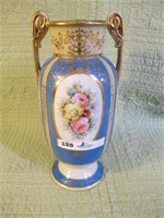NIPPON HAND PAINTED TALL VASE H13
