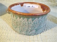 MORGAN POTTERY ROUND BOWL W8.5 SIGNED ON BOTTOM