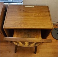 Small Desk & Wooden Chair