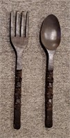 Extra Large Wooden Spoon & Fork