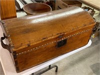 Small wood dome top trunk