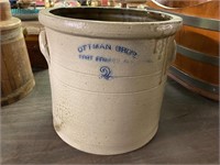 Ottman Bros, Fort Edward 2-gallon crock