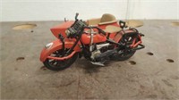 Diecast Harley Davidson Motorcycle with Side Car