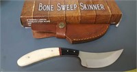 Bone Handled Bone Sweep Skinner Knife with