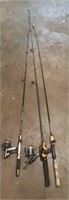 (3) Fishing Poles with Reels