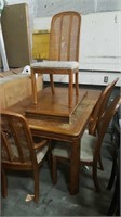 Wooden Kitchen Dinning Table with (6) Chairs &