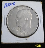 1972D Eishenhower Dollar